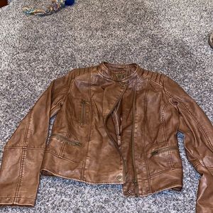 Brown Pleather Jacket